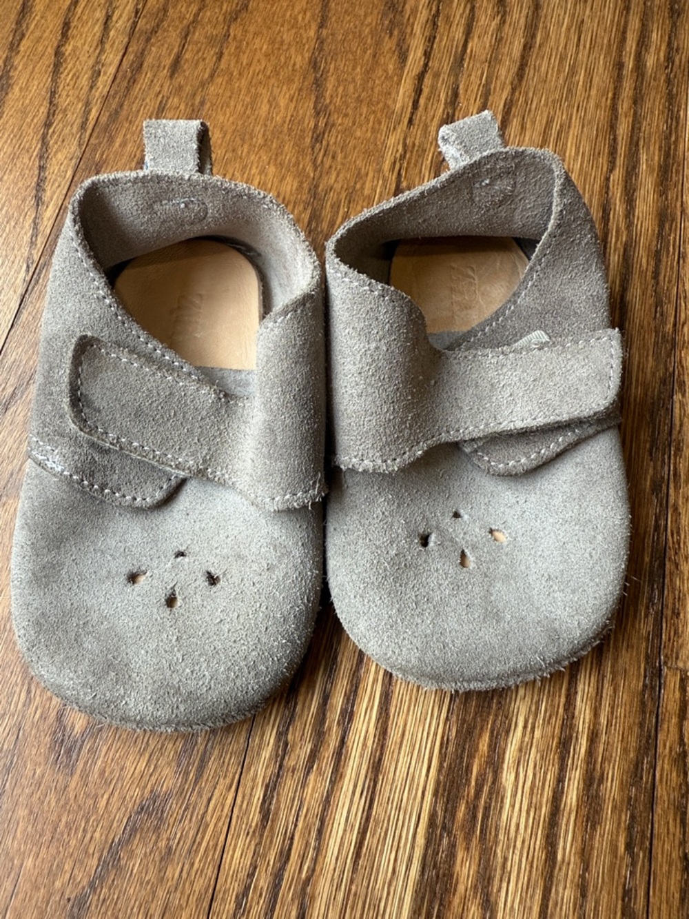 Zara Grey Baby Moccasins